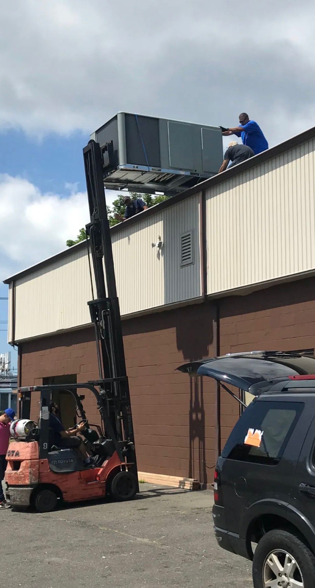 Condenser Unit Hoisting